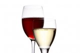 Wino białe i czerwone